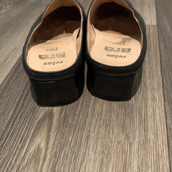 Black contrast stitching slides mules - Picture 3 of 6